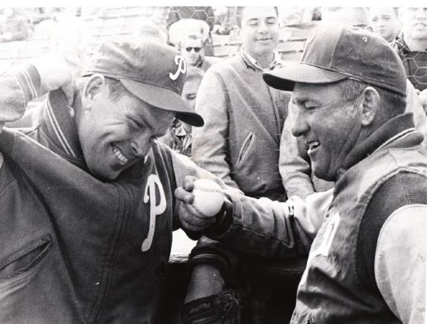 Robin Roberts & Bob Lemon 1961 Phillies Original Photo Denver Post Archives