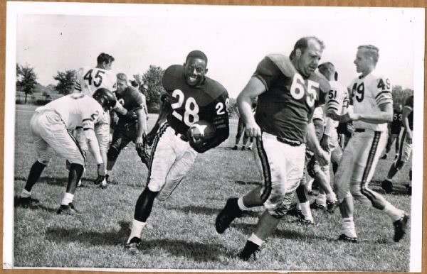 Chicago Bears NFL Willie Galimore original 1959 photo with Gibron and Jack Johnson