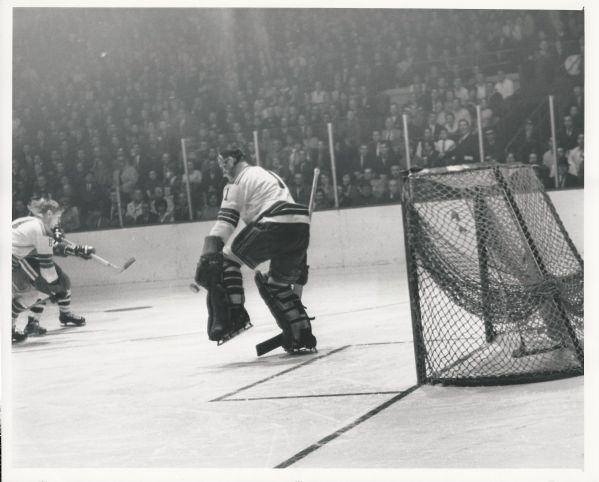 New York Rangers – Jacques Plante original 1964 photo vs Chicago