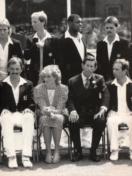 Prince Charles and Princess Di in Cardiff - 1987 Original Photo 