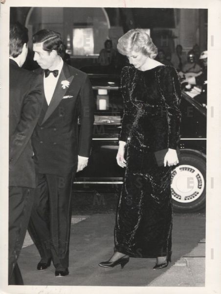 Princess Diana & Prince Charles at Comedy Show 1987 Original Photo 