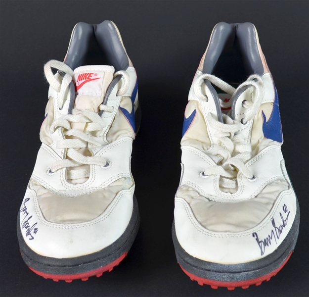 Barry Sanders Signed Game Worn 1995 Pro Bowl Turf Shoes – Exact Photo Matches