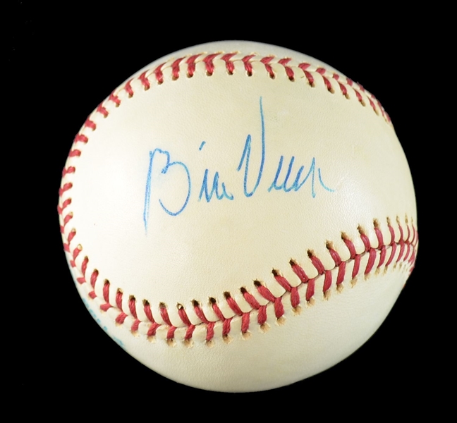 Circa 1976 Bill Veeck Single Signed American League Baseball PSA/DNA