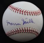 Marvin Miller single signed Baseball - Deceased