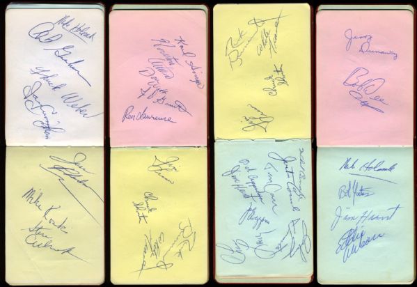 1960’s Boston Patriots AFL Ultimate Autograph Album with 123 Autographs