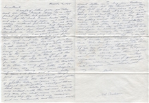 Mickey Cochrane autographed 2-page letter w/ Signed Envelope