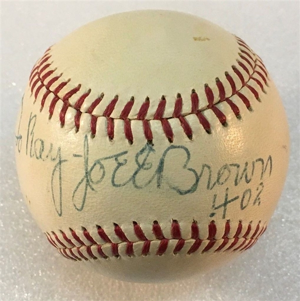 Joe E Brown Single Signed Baseball – Comedian & Yankees Broadcaster