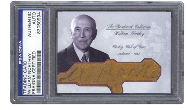 William Northey Autograph Hockey Hall of Fame D. 1963 – Broderick Collection