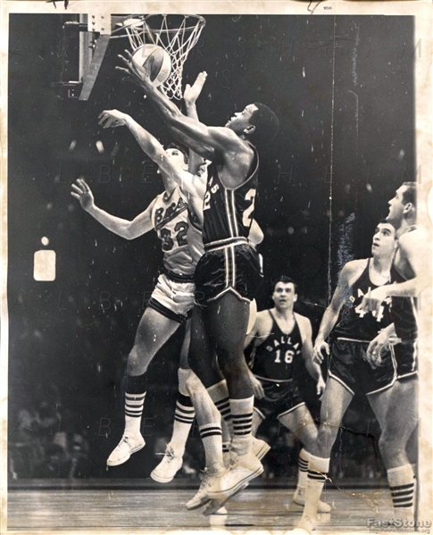 1967 1st Year ABA Basketball Dallas Chaparrals vs New Orleans Buccaneers Original TYPE I photo