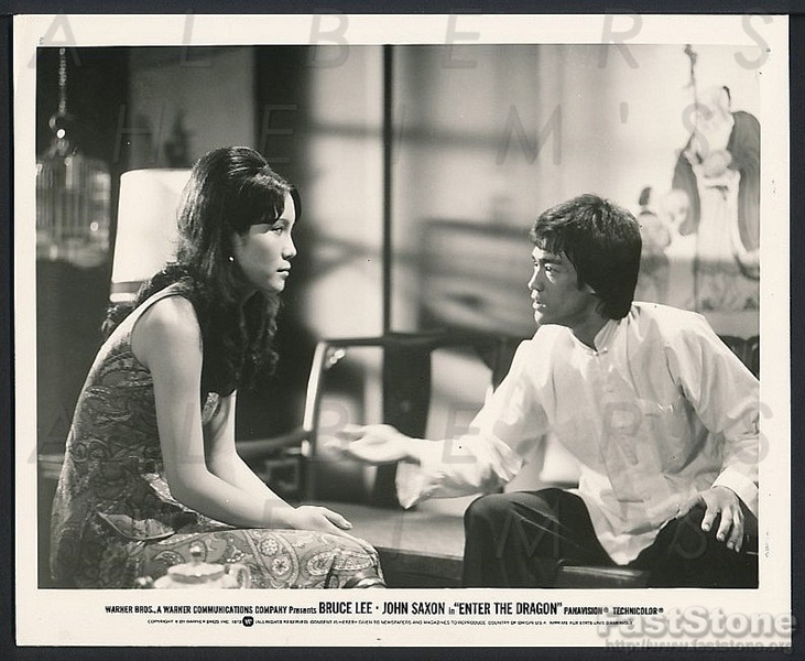 1973 Original Photo BRUCE LEE Martial Artist Star & Betty Chung