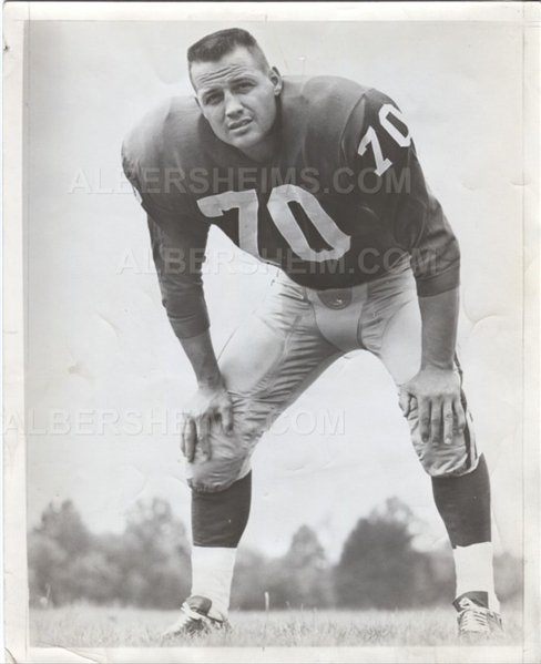 Sam Huff Original TYPE I Photo – 1962 New York Giants