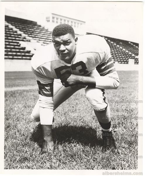 1950 Cleveland Browns Future Pro Football HOFer – Len Ford Original TYPE 1 photo PSA LOA