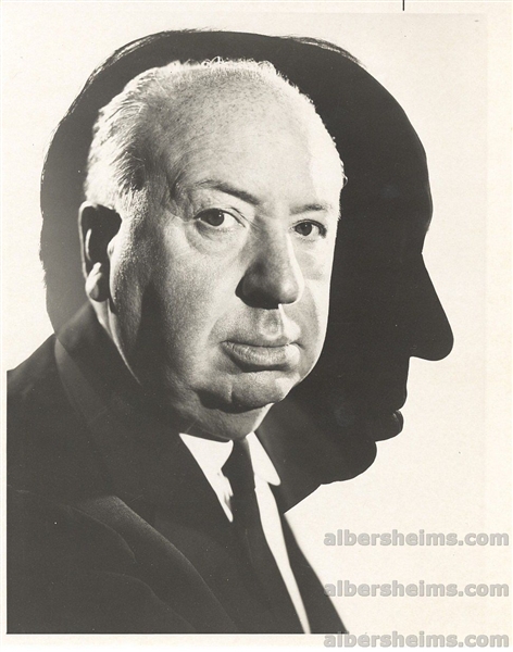 1960s Alfred Hitchcock Original TYPE 1 Photo with Shadow Background 
