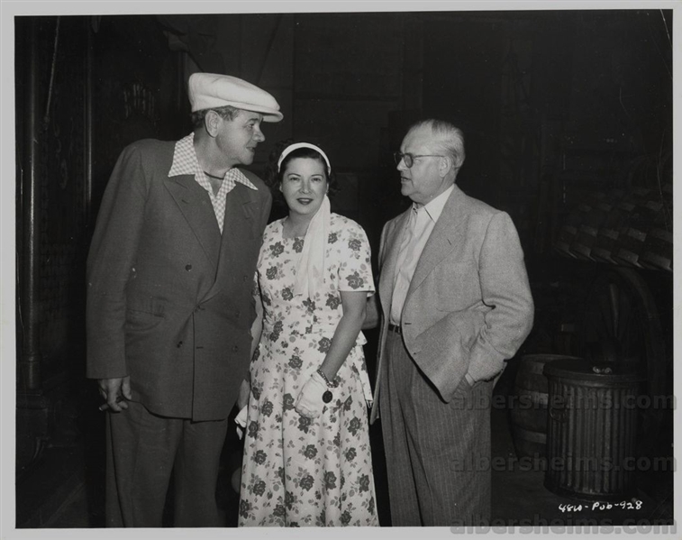 Babe Ruth – Claire Ruth & Director Roy Del at 1948 Premiere of Babe Ruth Story Original TYPE 1 Photo