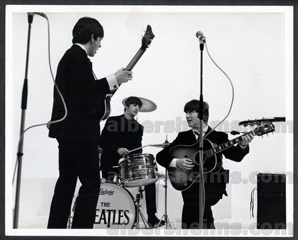 1964 Beatles Rehearse for the Ed Sullivan Show Original Photo