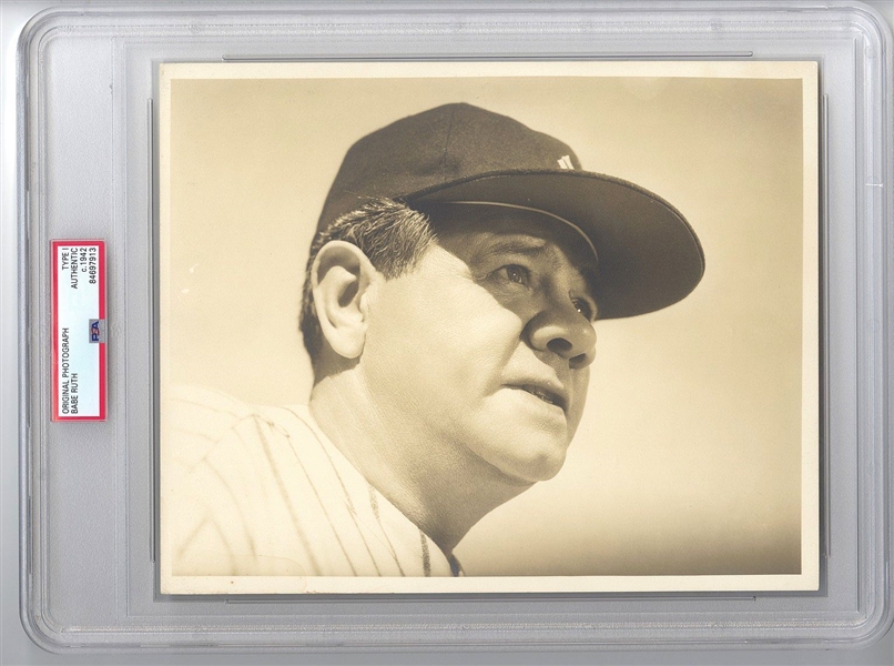 1942 Babe Ruth Original TYPE 1 Photo from Pride of the Yankees PSA/DNA