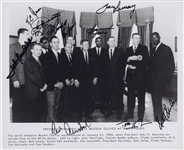 President John F. Kennedy Meets the 1963 World Champion Boston Celtics Team Signed AUTO Photo PSA/DNA