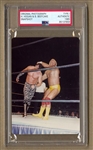 1985 Hulk Hogan vs Brutus Beefcake WWF WWE Original TYPE 1 snapshot Photo PSA/DNA