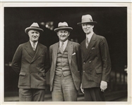 1927 Ty Cobb Connie Mack & Dan Howley Original TYPE 1 Photo