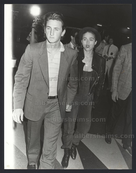 Hollywood Power Couple Sean Penn & Madonna Attend Movie Premiere 1987 Original TYPE I photo 