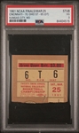 1961 NCAA Finals Cincinnati 70 v Ohio State 65 (OT) Ticket Stub PSA 3 POP 1