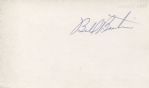 Billy Bruton signed 3x5 card 1957 Braves