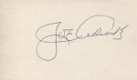 Joe Adcock signed 3x5 card 1957 Braves