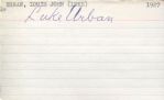 Louis Luke Urban early NFL football - Boston Braves Baseball signed 3x5 card