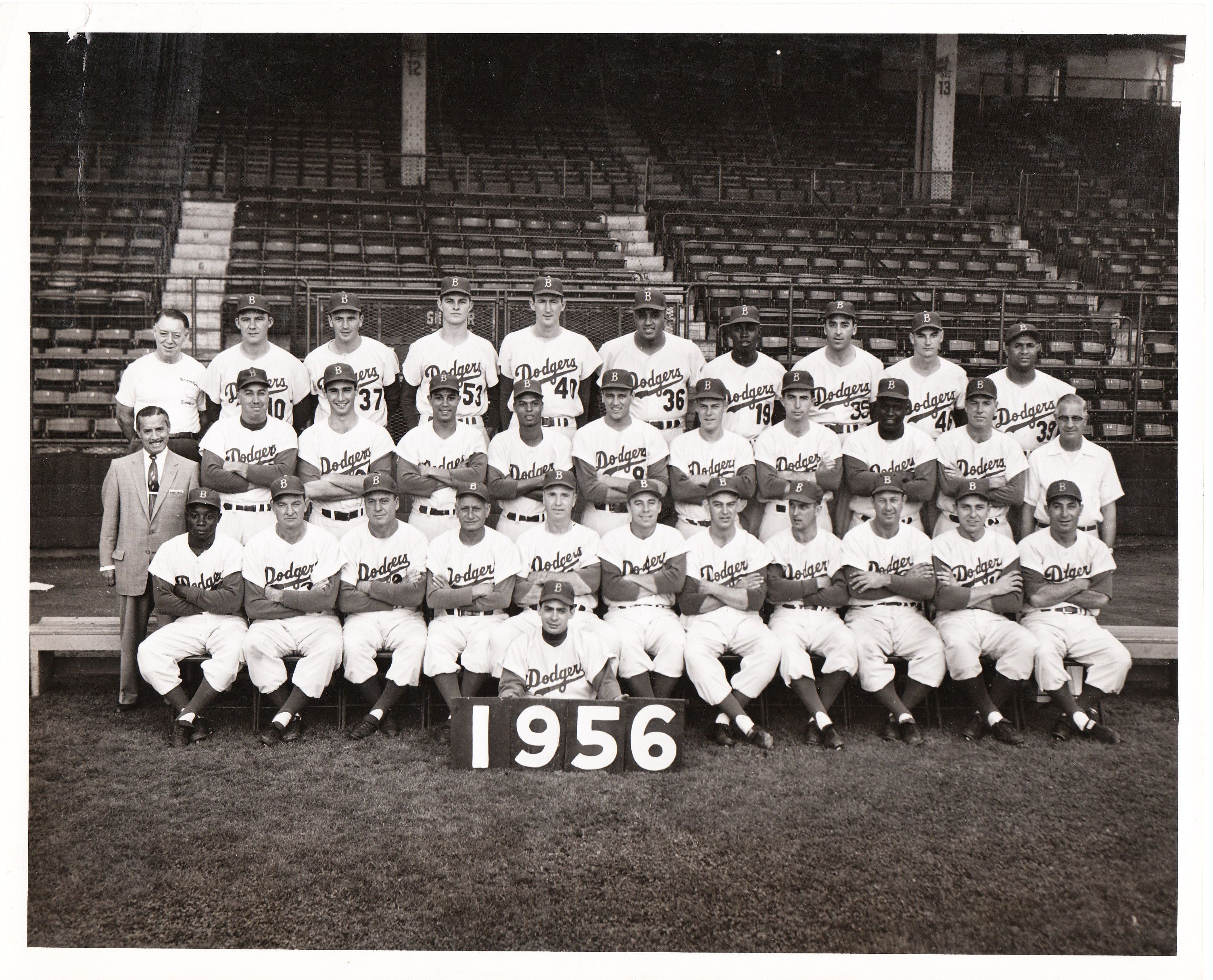 Item Detail - 1956 Brooklyn Dodgers – Barney Stein original team photo ...