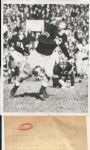Glenn Davis blockers vs Penn 1945 original wire photo