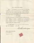 JW James Walter Spalding Signed AJ Reach Document D. 1931 A.G. Spalding