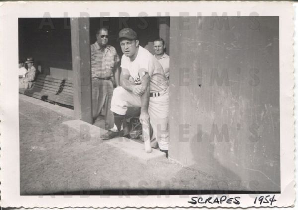 Clint Courtney 1954 Baltimore Orioles original snapshot photo 1st Year