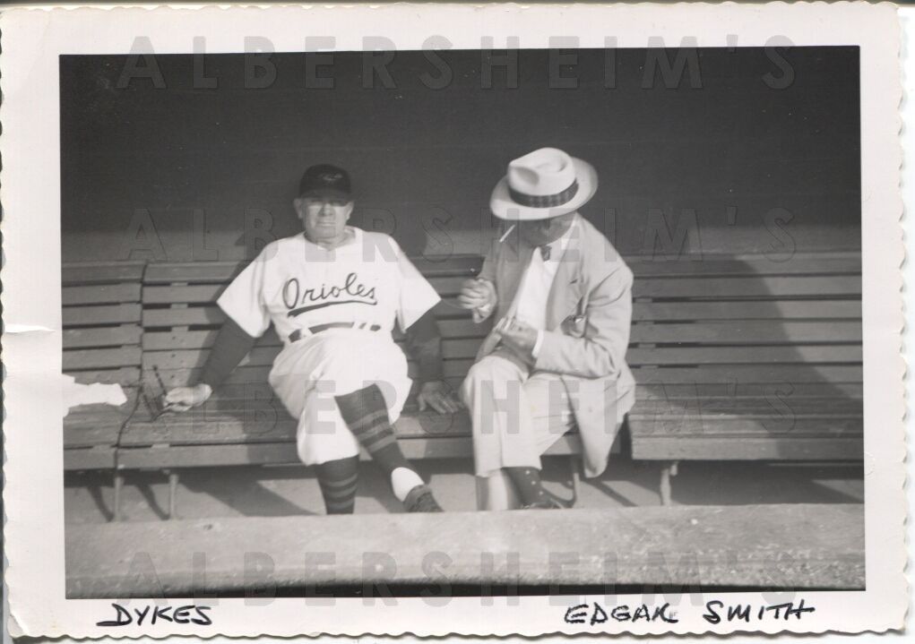 Item Detail - Jimmy Dykes & Edgar Smith 1954 Baltimore Orioles