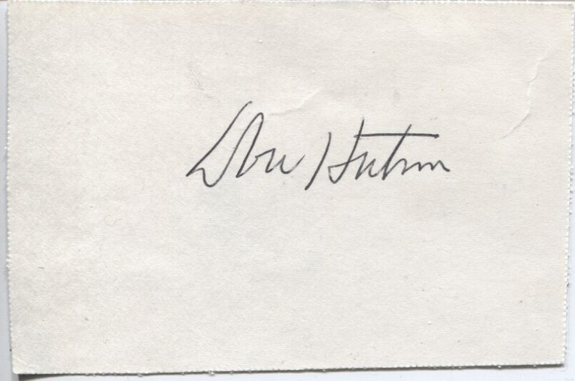 Don Hutson Signed Autographed Postcard Goal Line Art Packers JSA AG39653