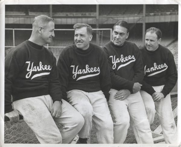 1949 AAFC – New York Yankees football coaches with Mel Hein Original photo