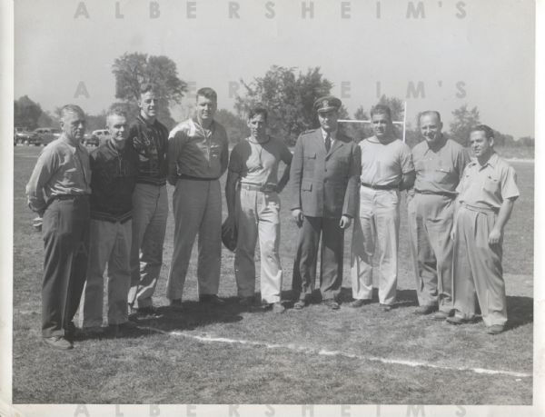 Gus Dorais & Joe Bach Notre Dame Football Legends 1944 Original Photo