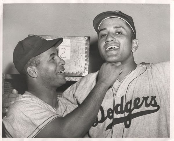 Roy Campanella & Don Newcombe original photo Brooklyn Dodgers