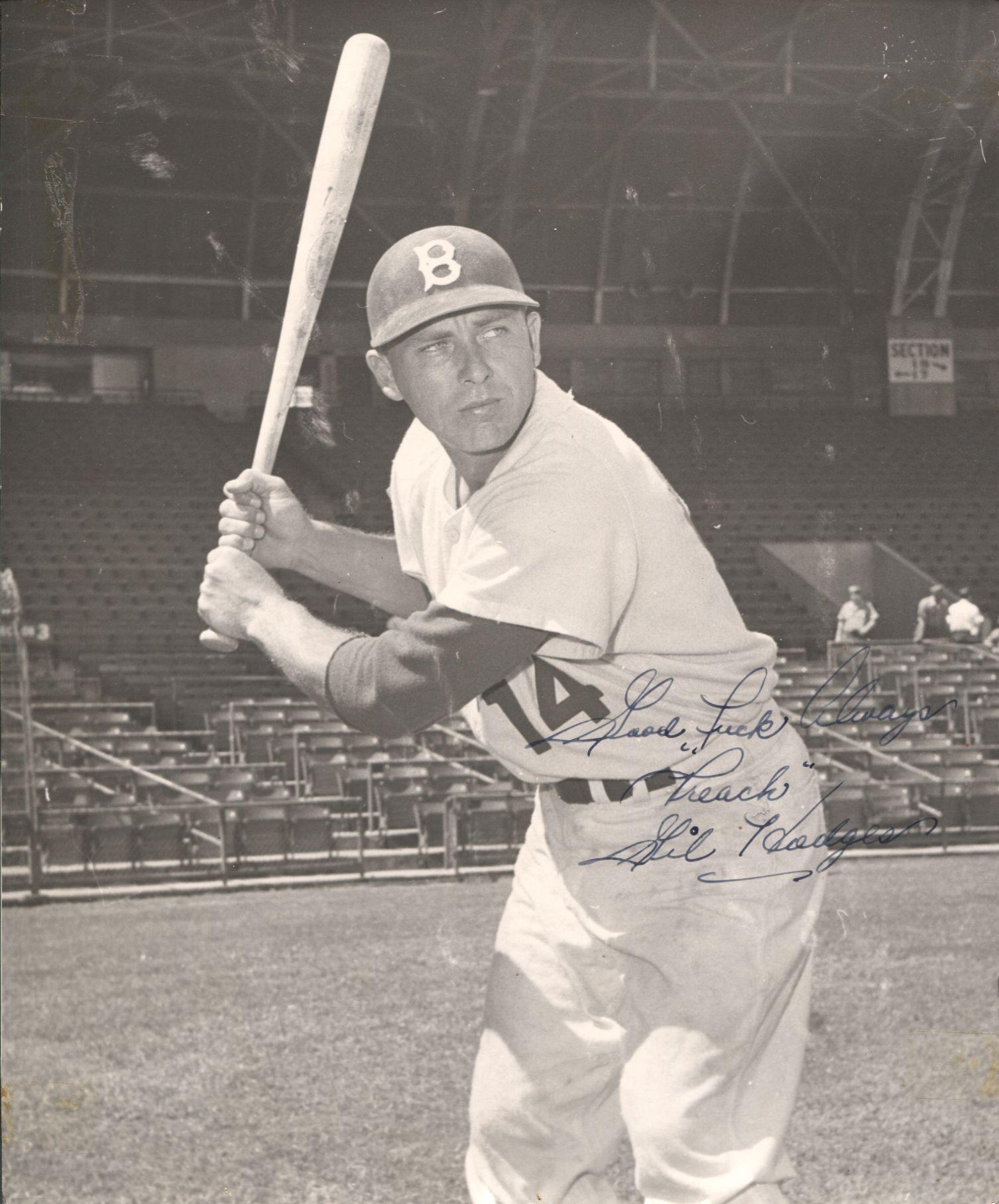 Gil Hodges was a star baseball player with the Brooklyn and Los