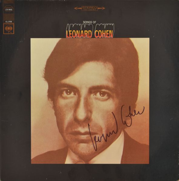 Leonard Cohen Signed Record Album – Songs of Leonard Cohen