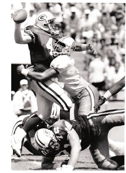 Packers - Brett Favre Sacked by Santana Dotson original photo