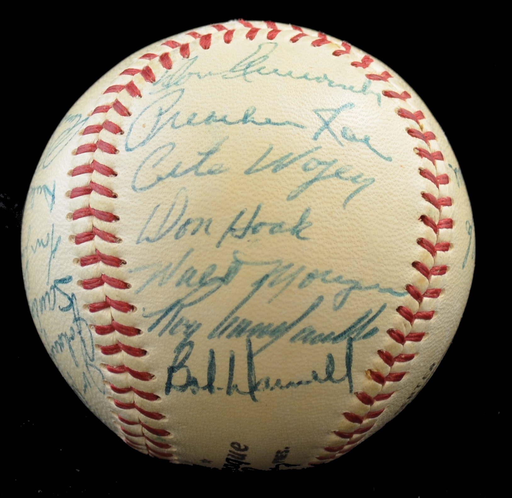 Lot Detail - 1954 Brooklyn Dodgers Team Signed Baseball MINT – PSA/DNA