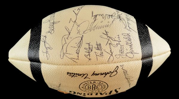 1965 Baltimore Colts Team Signed Football 10-3-1 record