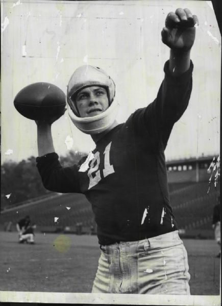 Frank Sinkwich 1941 Georgia Bulldogs Broken Jaw - Heisman winner Original photo