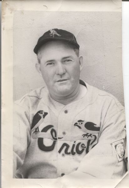 Rogers Hornsby Original Photo – Baltimore Orioles 1939