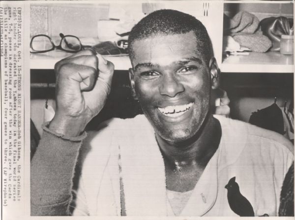 Bob Gibson 1964 Cardinals Win World Series original photo