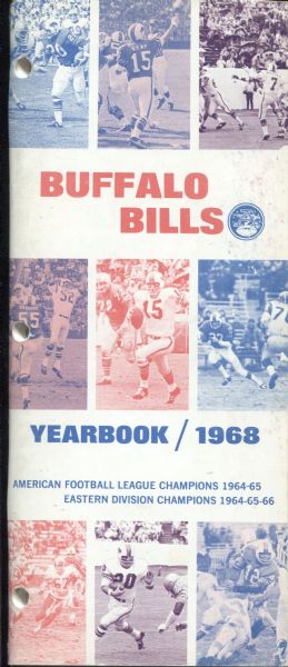 1968 Buffalo Bills Media Guide Yearbook AFL Football – Bob Kalsu