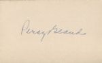 Percy Beard Signed 3x5 card - 1932 Track Olympian 