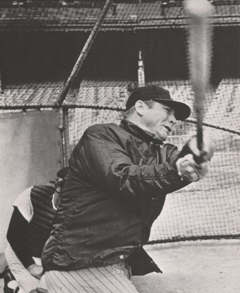 Mickey Mantle 1964 Batting Cage Original photo