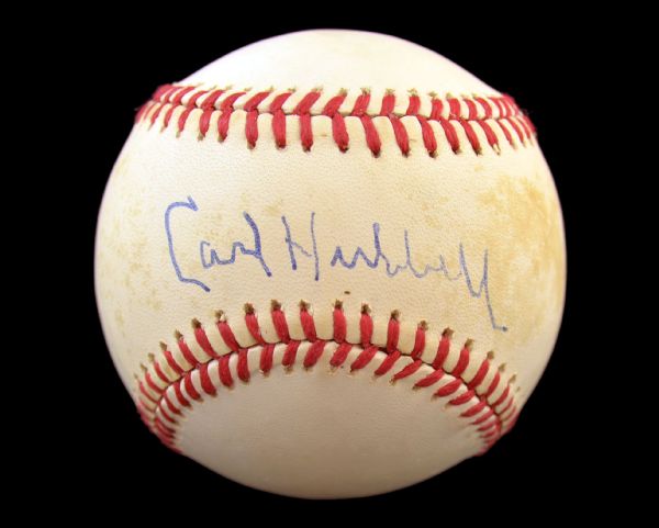 Carl Hubbell Single Signed ONL (Giamatti) Baseball