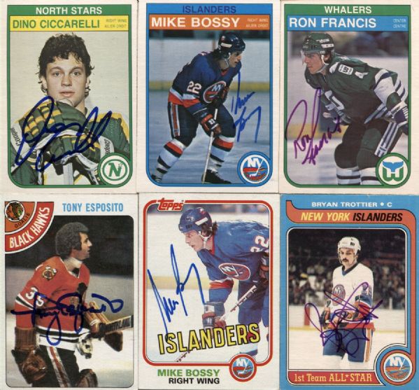 Collection of 1970s – 1990s Hockey Signed Gum Trading Cards – Loaded with Stars & HOF’ers